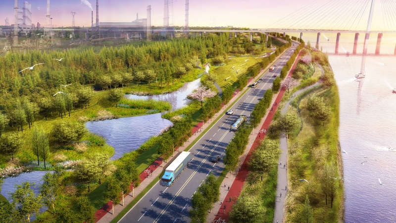 湘潭市滨江路(湘潭市湘江风光带（湘钢铁牛埠宽厚板码头-双拥路）建设项目