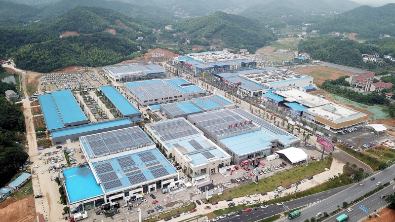 湖南省长沙市河西汽车城屋顶分布式发电项目